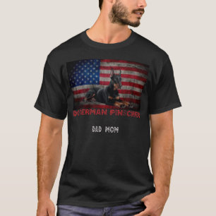 Doberman Pinscher USA Mamma Pappa T Shirt