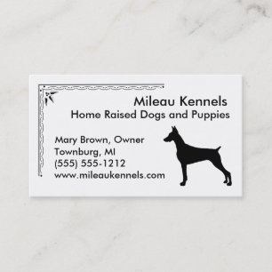 Doberman Pinscher Visitkort