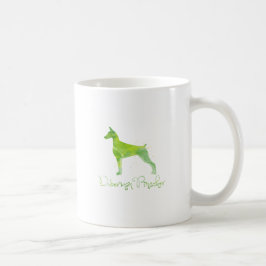 Doberman Pinscher Watercolor Design Kaffemugg