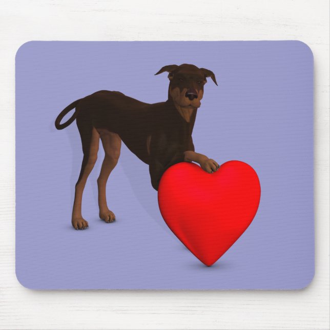 Doberman Pinscher with Heart Musmatta (Framsidan)