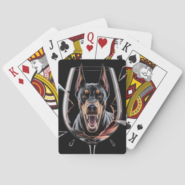 DOBERMAN PLAYING CARDS CASINOKORT (Baksidan)