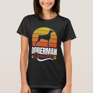 DOBERMAN PRINCESS Doberman Women Dobie Hund Mamma T Shirt