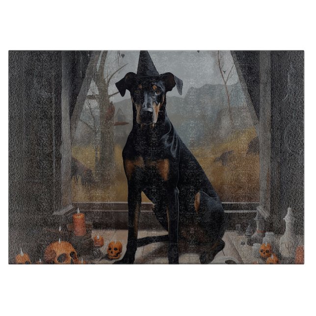 Doberman Pumpkins Halloween Scary (Framsidan)