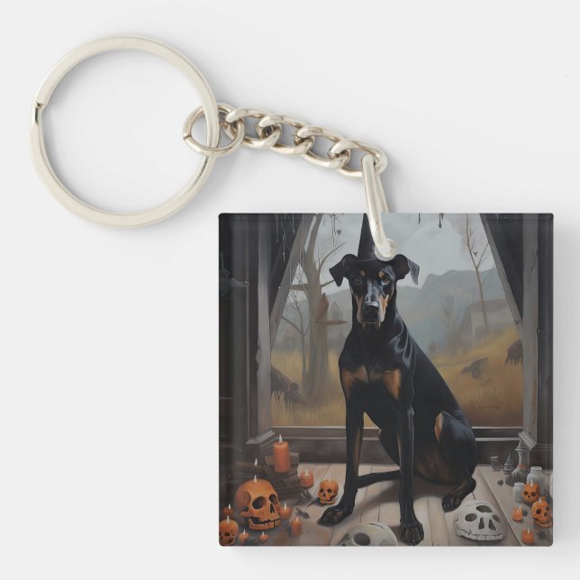 Doberman Pumpkins Halloween Skräckinjagande (Framsidan)