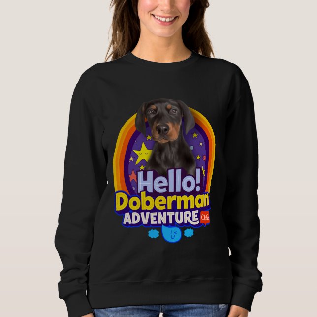 Doberman Puppy Hund T Shirt (Framsida)