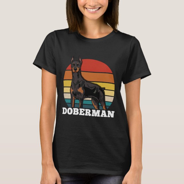 Doberman Retro 625 T Shirt (Framsida)