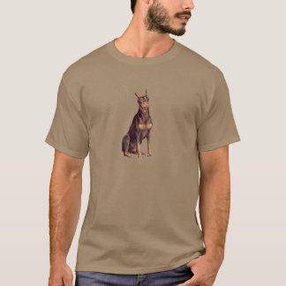 Doberman (rödsit) t-shirt