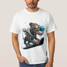 doberman snowboard t shirt