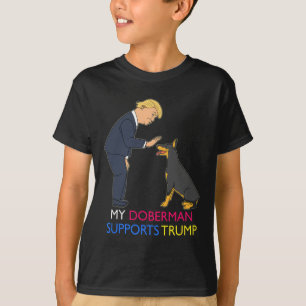 Doberman stöder Trump Gift Doberman Pinscher T Shirt