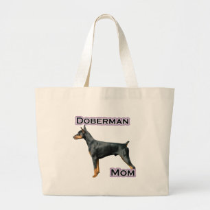 Doberman (svart) Mamma 4 Jumbo Tygkasse