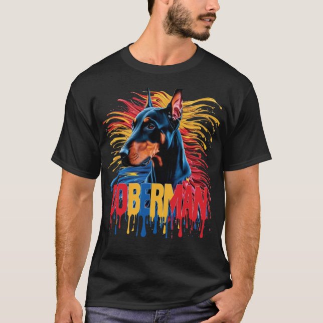 Doberman T Shirt (Framsida)