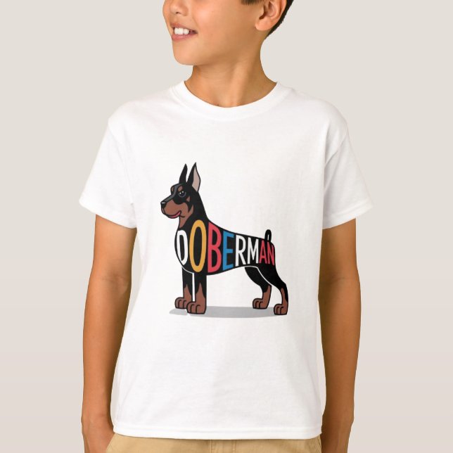 Doberman T Shirt (Framsida)