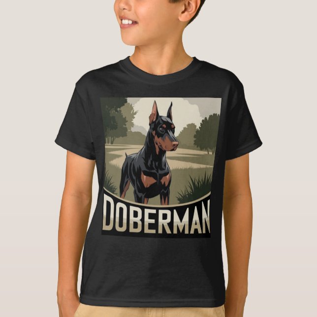 Doberman T Shirt (Framsida)