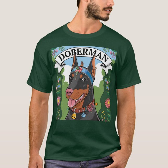 Doberman T Shirt (Framsida)