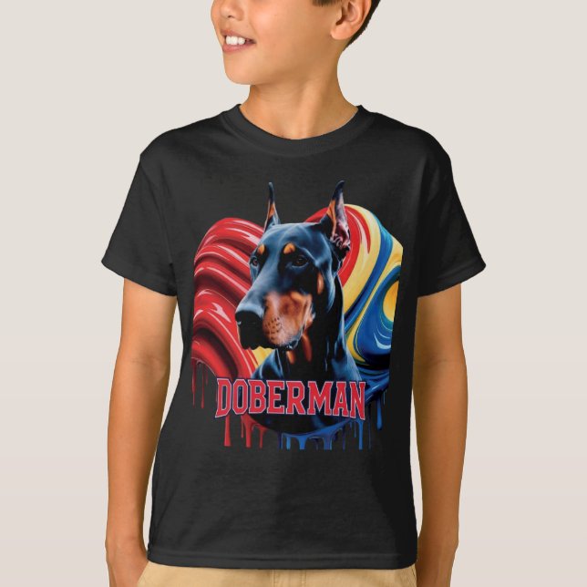 Doberman T Shirt (Framsida)