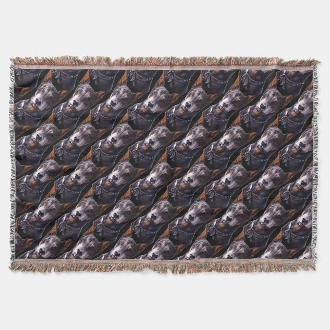 Doberman Throw Blanket Doberman Pinscher Blanket Filt (Framsidan)
