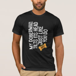 Doberman Tlits huvud som du T Shirt