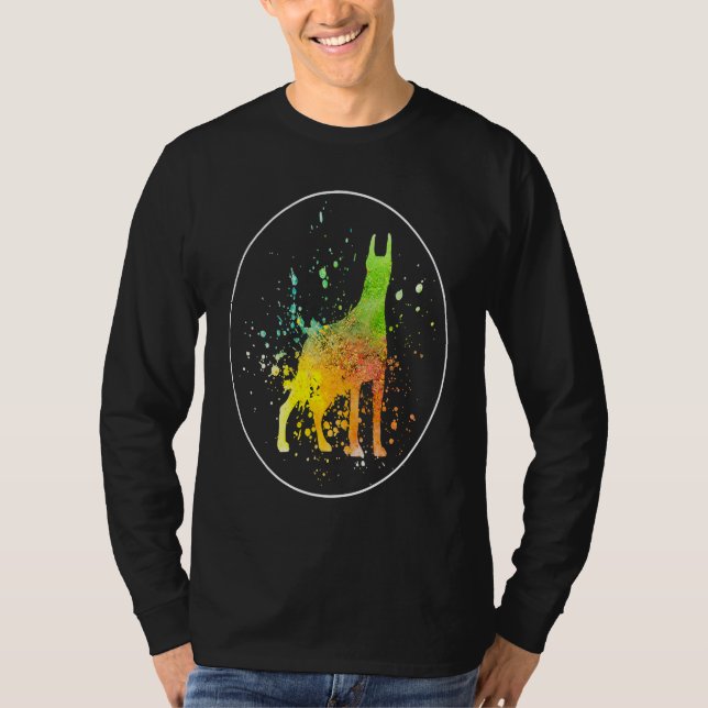 Doberman Vintage  1 T Shirt (Framsida)