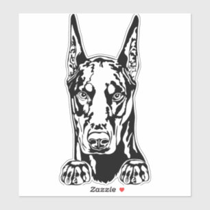 Doberman Vinyl Car Sticker Klistermärken