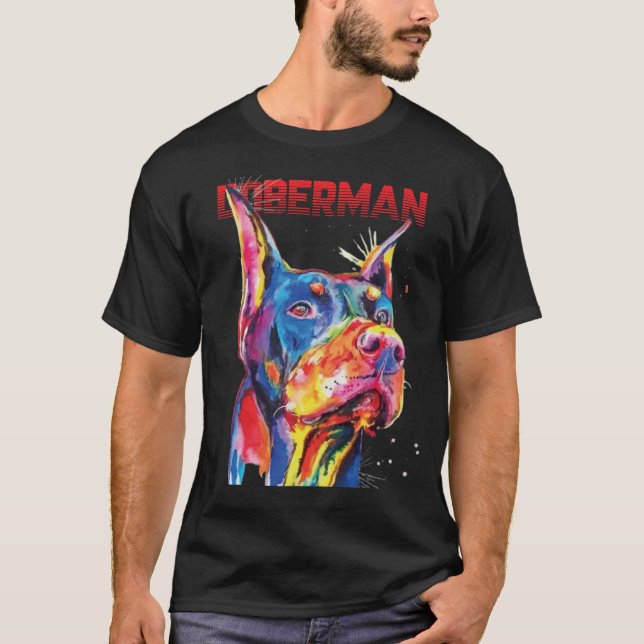 Doberman Warrior T Shirt (Framsida)