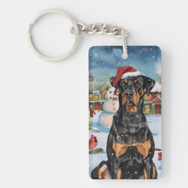 Doberman Winter Wonderland jul Joy (Framsidan)
