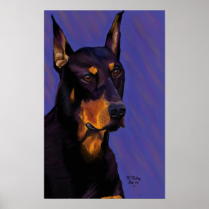 Dobermanaffisch Poster