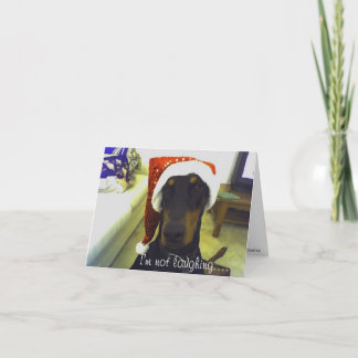 DobermanChristmast kort