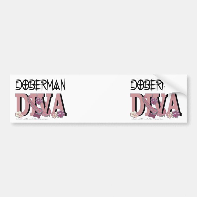 DobermanDIVA Bildekal (Framsidan)