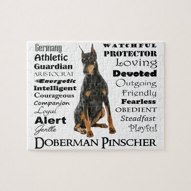 Dobermandragpussel Pussel (Horisontell)