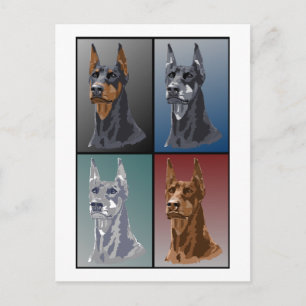 Dobermanfärger Vykort