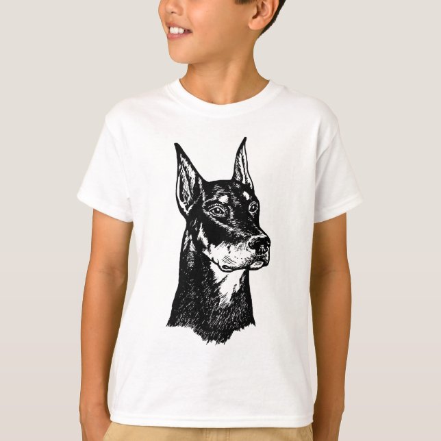 DOBERMANHUVUD T-SHIRT (Framsida)