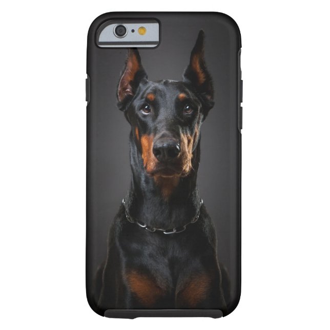 DobermaniPhone 6/6s, tuff Case-Mate iPhone Skal (Baksidan)