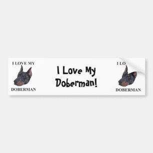 Dobermankärlek Bildekal