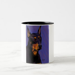 Dobermanmugg Två-Tonad Mugg