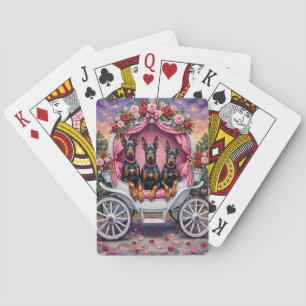 Dobermann Alla Hjärtans Dag Casinokort