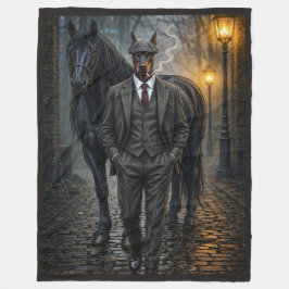 Dobermann Gangster Fleecefilt