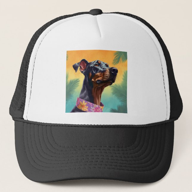 Dobermann hawaii hat keps (Framsida)