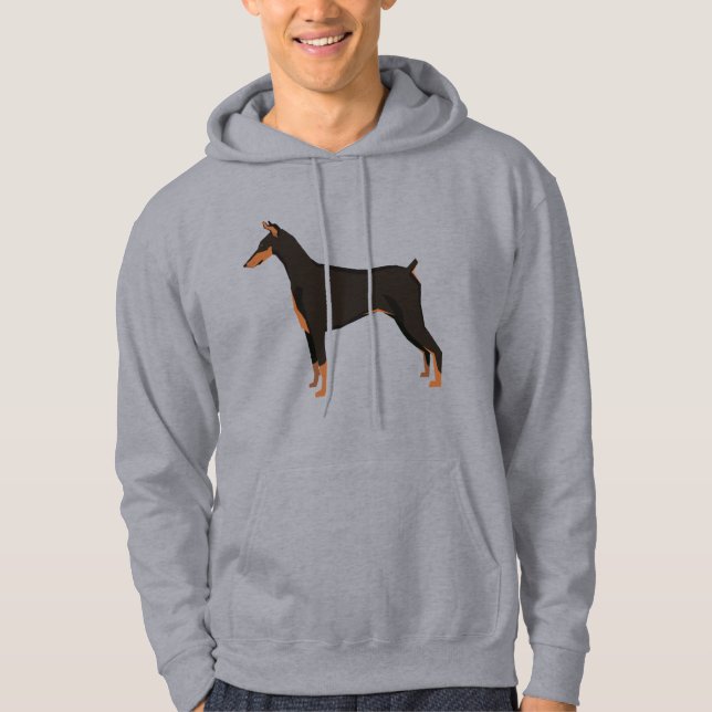 Dobermann Hoodie (Framsida)