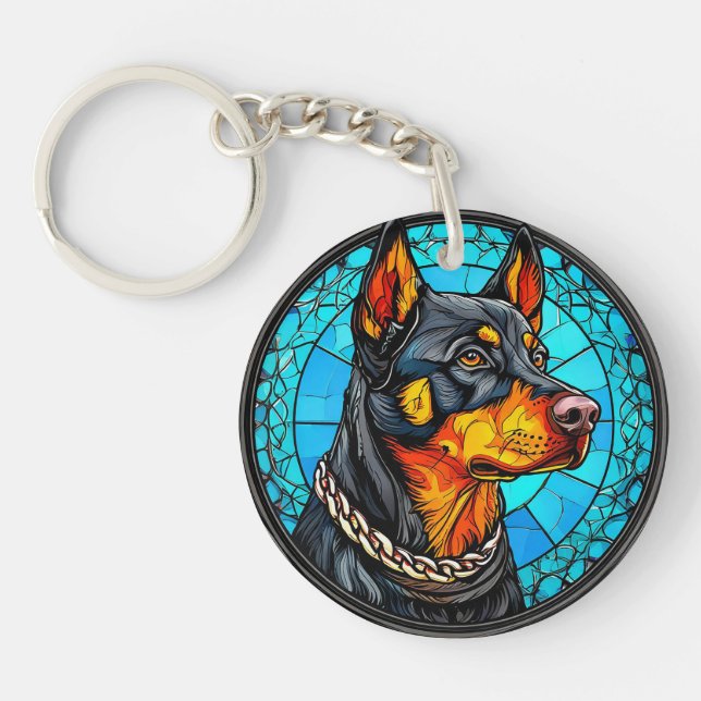 Dobermann hund (Framsidan)