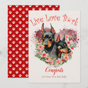 Dobermann Hund Adoption, Gotcha Day Kort