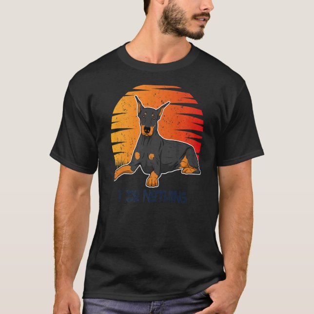 Dobermann Hund aveln 107 T Shirt (Framsida)