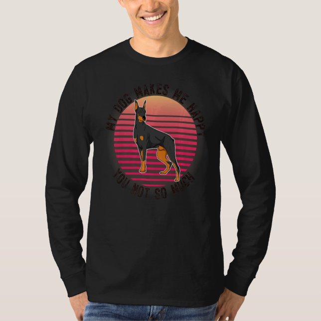 Dobermann Hund aveln 26 T Shirt (Framsida)