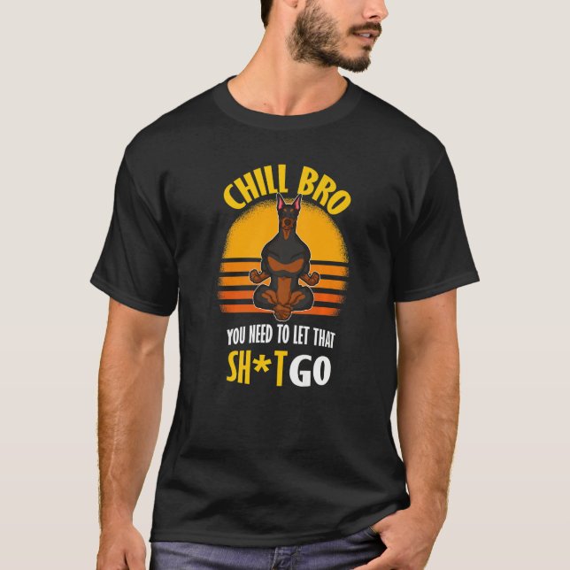 Dobermann Hund aveln 34 T Shirt (Framsida)