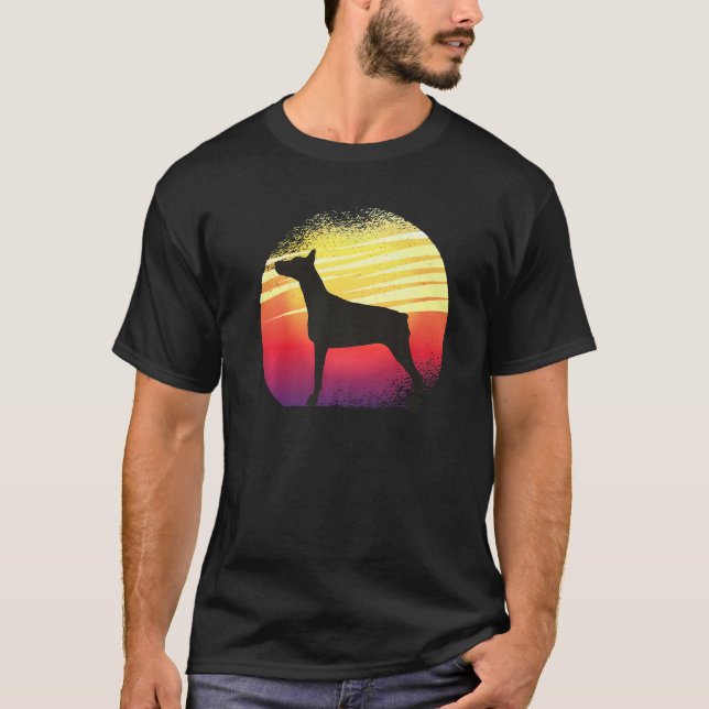 Dobermann Hund aveln 48 T Shirt (Framsida)