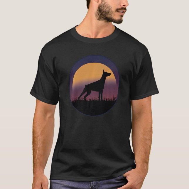 Dobermann Hund aveln 53 T Shirt (Framsida)