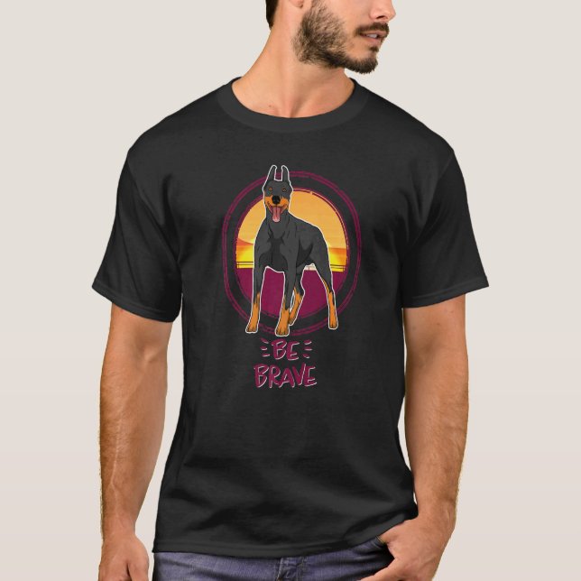 Dobermann Hund aveln 72 T Shirt (Framsida)