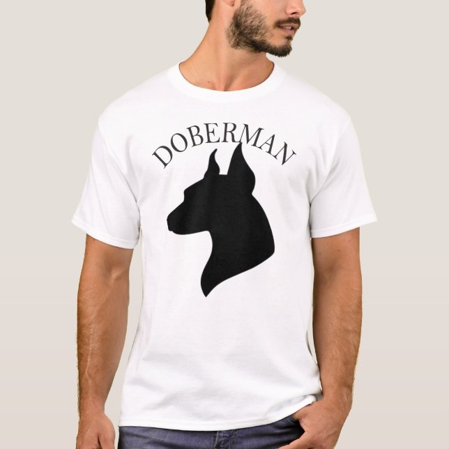 Dobermann Hund T Shirt (Framsida)