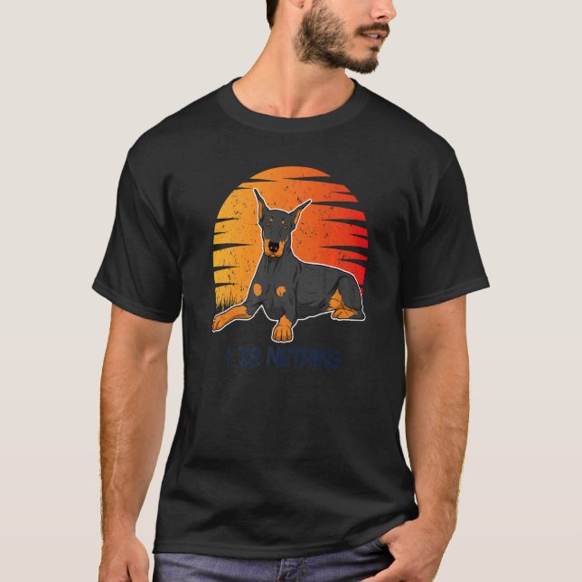 Dobermann Hundras  107 T Shirt (Framsida)