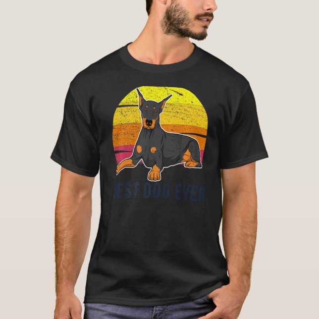 Dobermann Hundras 108 T Shirt (Framsida)