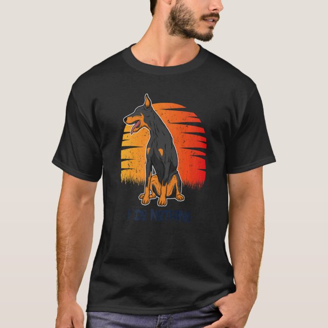 Dobermann Hundras 178 T Shirt (Framsida)